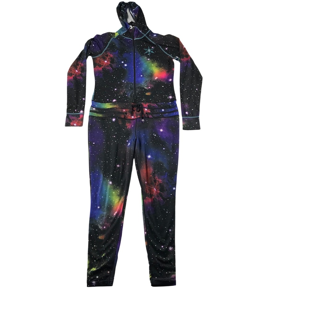 Airblaster Ninja Suit Galaxy Print Base Layer Hooded Bodysuit Mens Medium M
